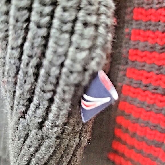 Nautica Jeans Women's Lakeside Cabin Sweater XL Buffalo Check Red & Black - NEW - Picture 10 of 10